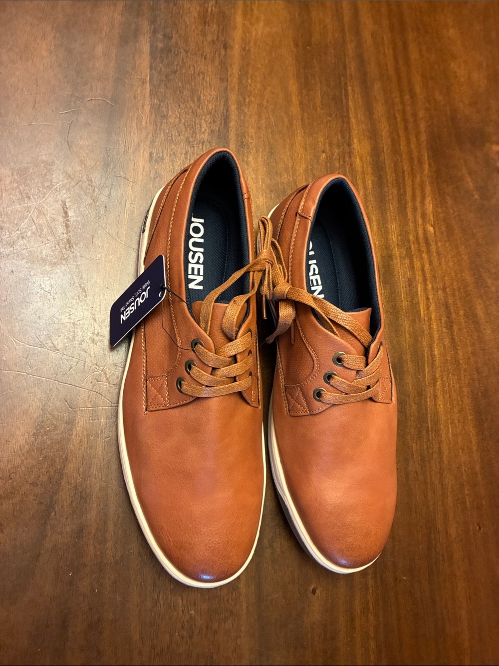 JOUSEN Men's Casual Sneakers - Cinnamon color. New without the box.